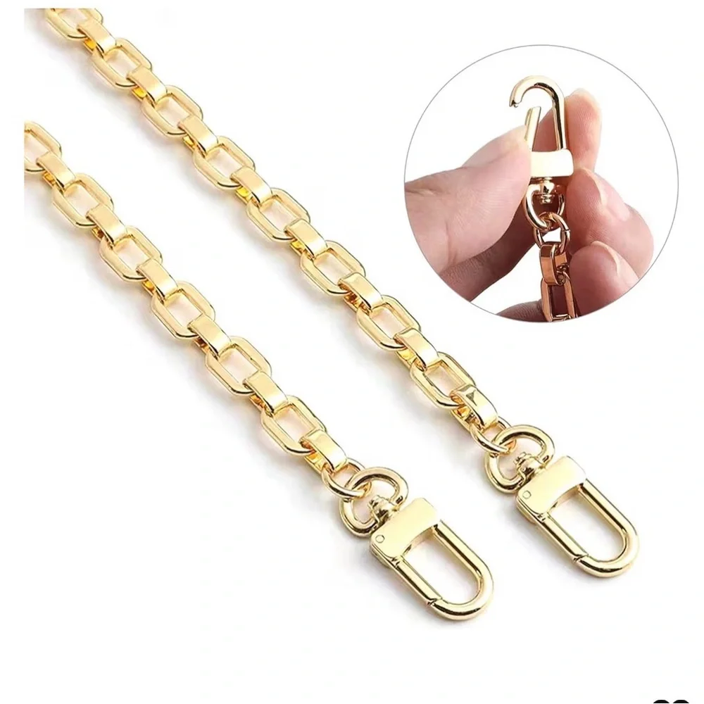 Gold Metal Purse Chain Strap Replacement - 47.2 inches - Picture 2 of 4